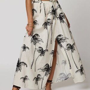 Stillwater Button Wrap Skirt - Palm Grove / Medium